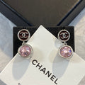 CHANEL Crystal Enamel Earrings