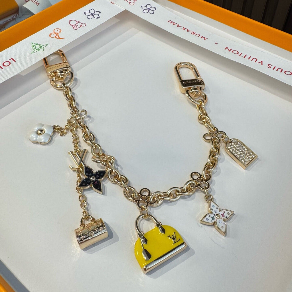 LOUIS VUITTON Metal Bag Charm Keychain