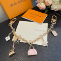 LOUIS VUITTON Metal Bag Charm Keychain