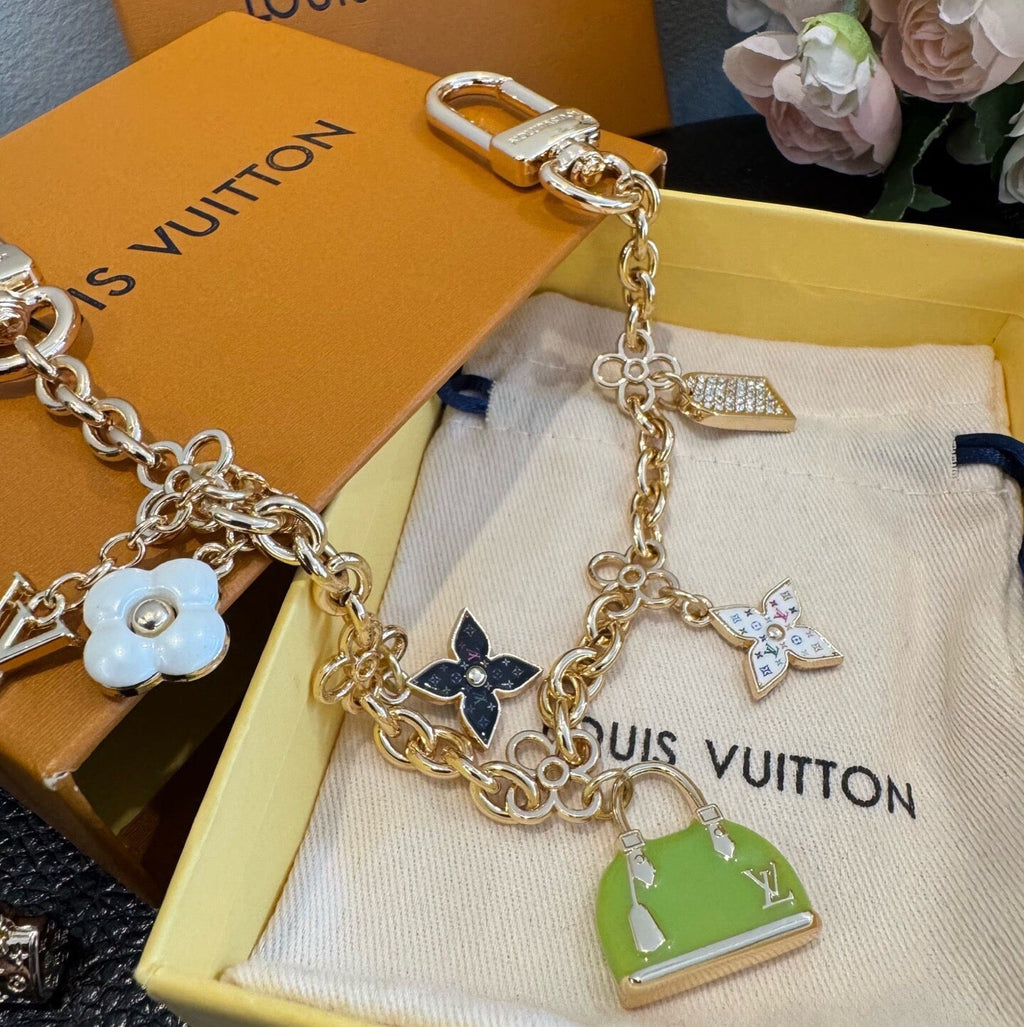 LOUIS VUITTON Metal Bag Charm Keychain