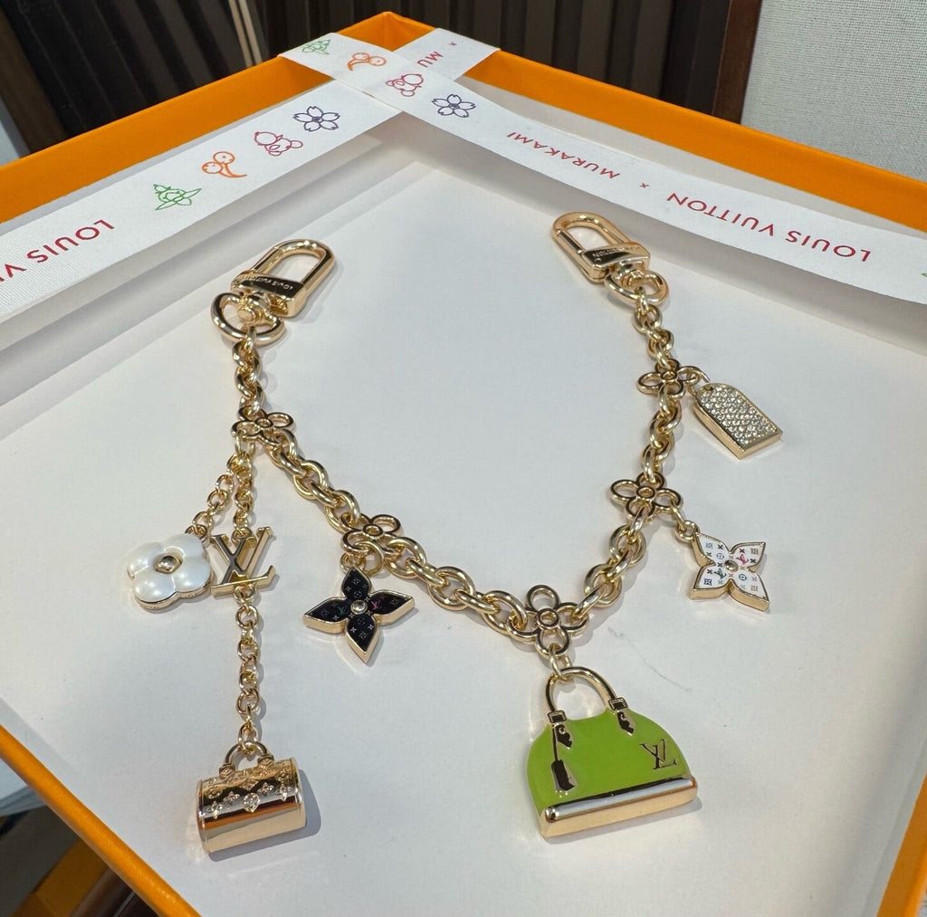 LOUIS VUITTON Metal Bag Charm Keychain