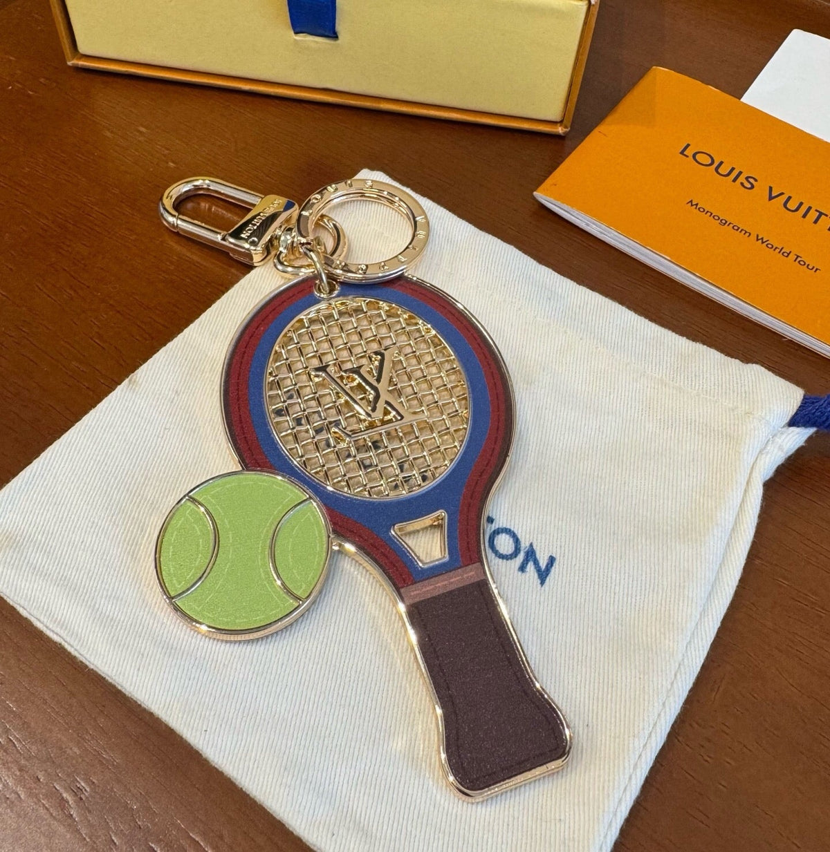LOUIS VUITTON Canvas Bag Charm Keychain
