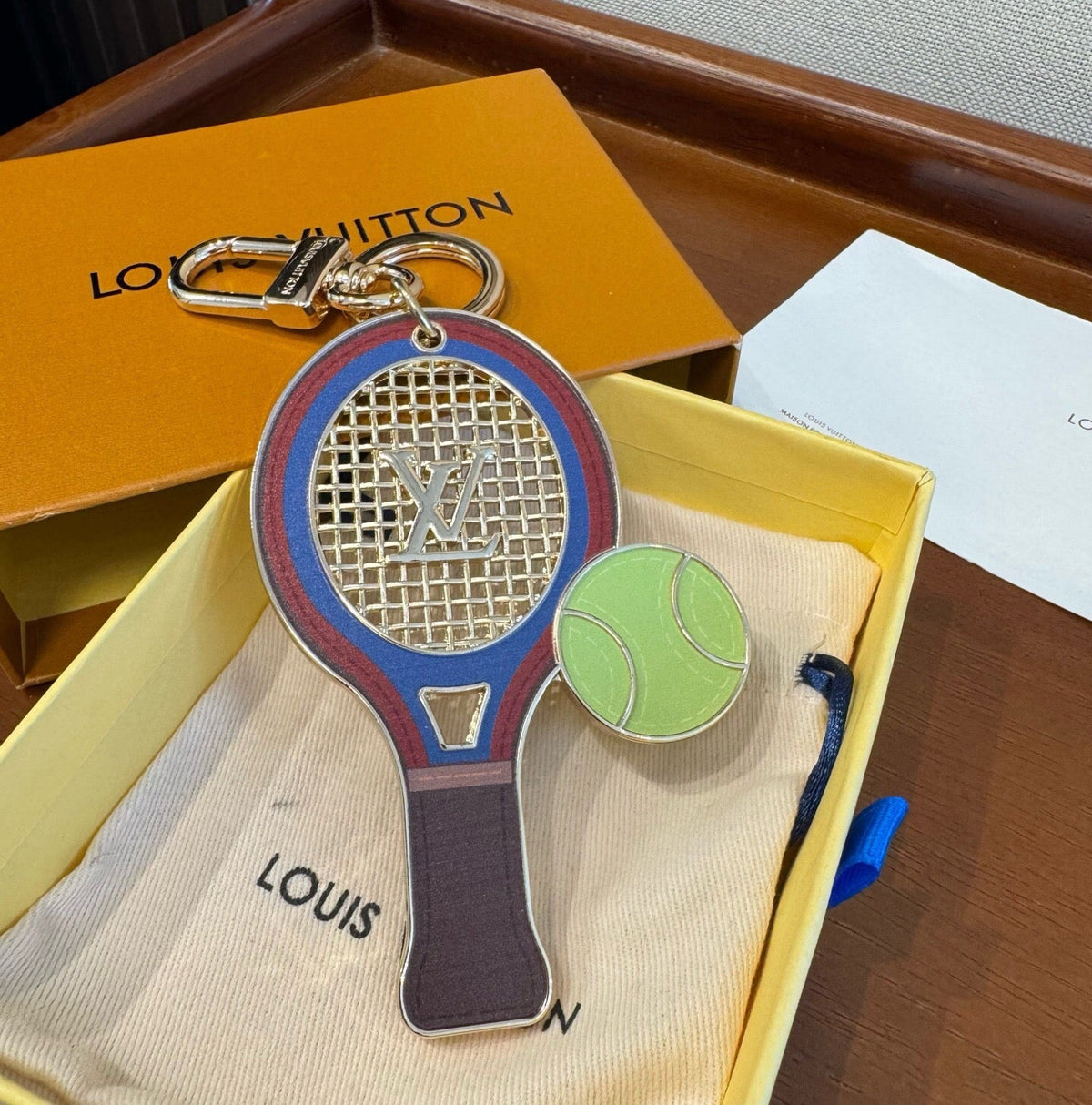 LOUIS VUITTON Canvas Bag Charm Keychain