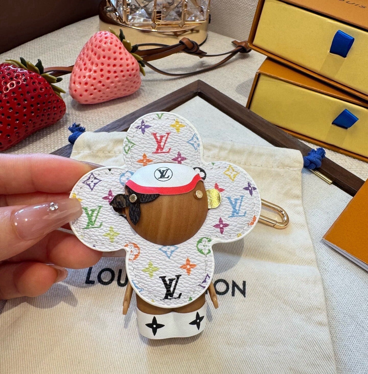 LOUIS VUITTON Bag Charm Keychain