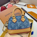 LOUIS VUITTON Canvas Metal Mini Bag Bag Charm
