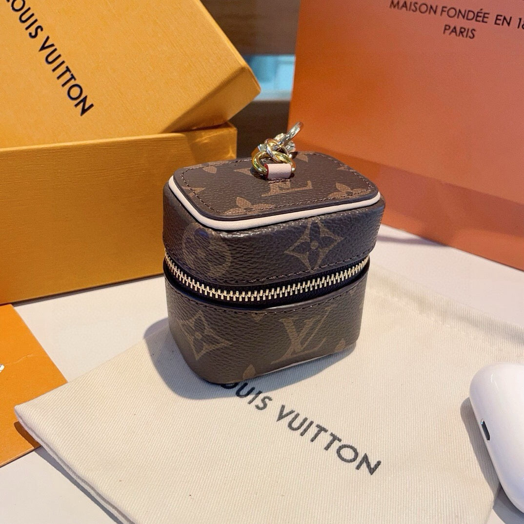 LOUIS VUITTON Canvas Logo Mini Bag Bag Charm