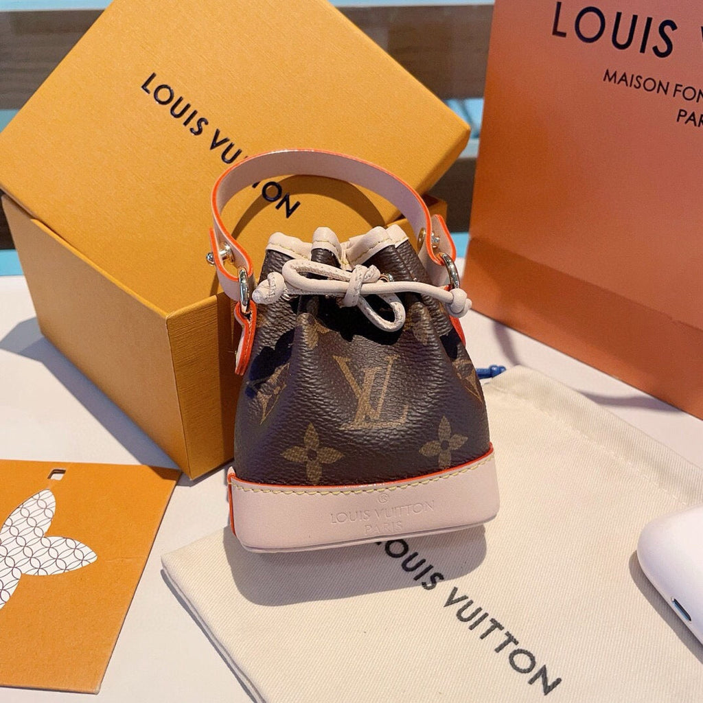 LOUIS VUITTON M00818 Leather Canvas Mini Bag Bag Charm