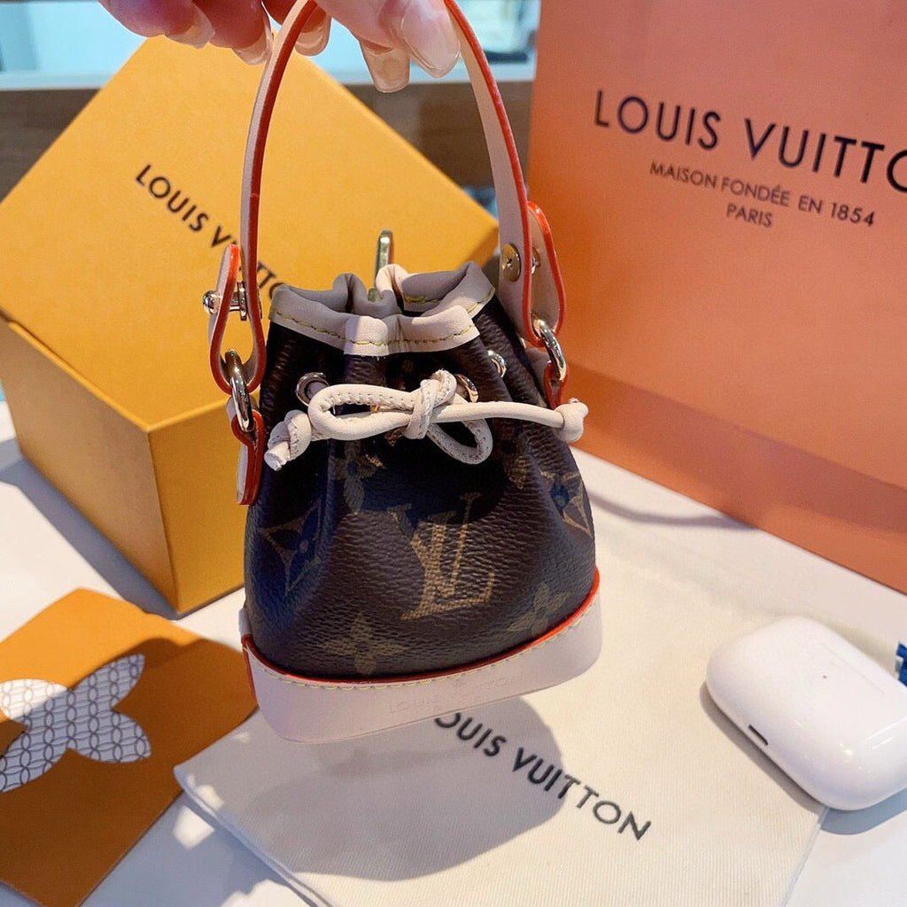 LOUIS VUITTON M00818 Leather Canvas Mini Bag Bag Charm