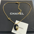 CHANEL Enamel Double-C Vintage Necklace