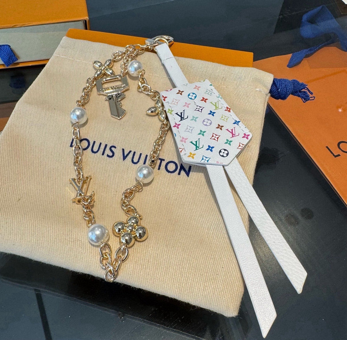 LOUIS VUITTON Logo Bag Charm Keychain