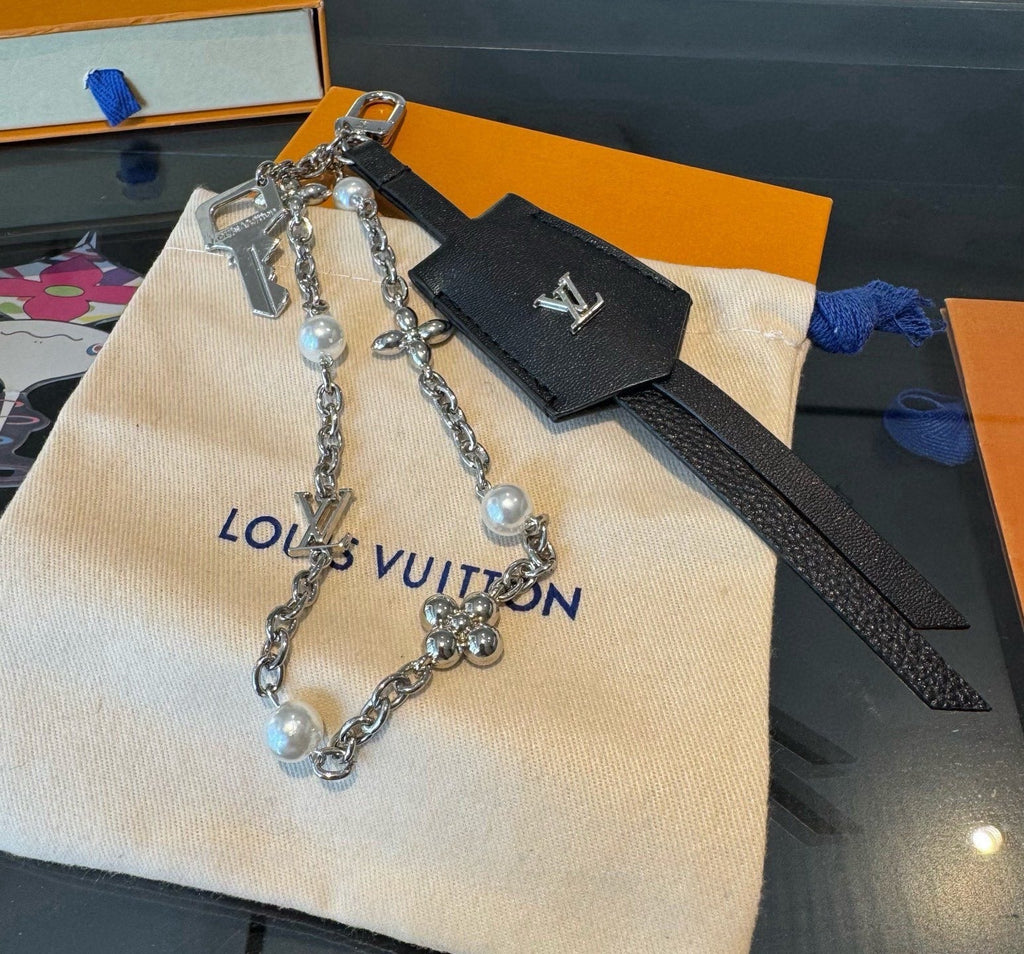 LOUIS VUITTON Logo Bag Charm Keychain