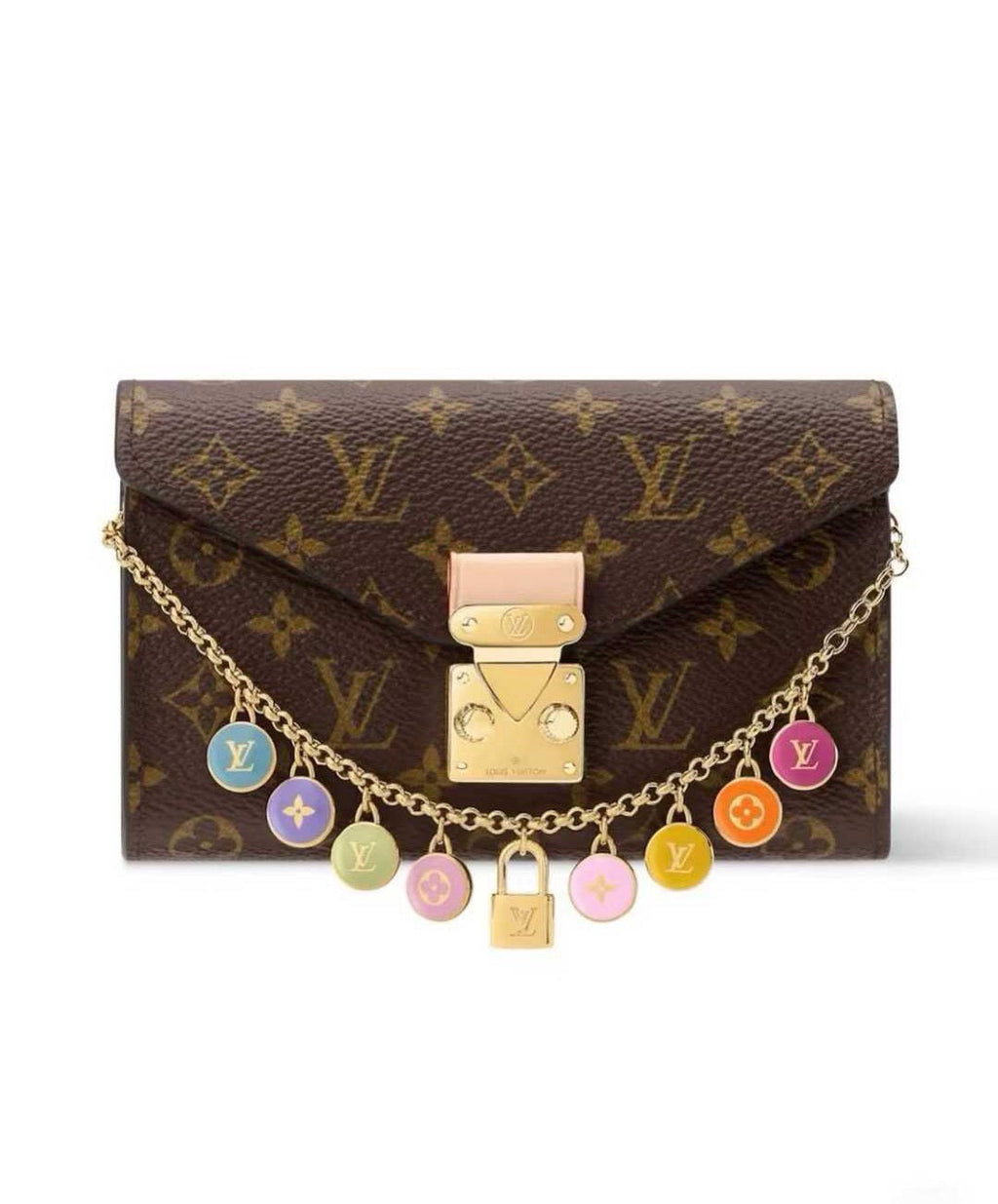 LOUIS VUITTON Metal Bag Charm Keychain
