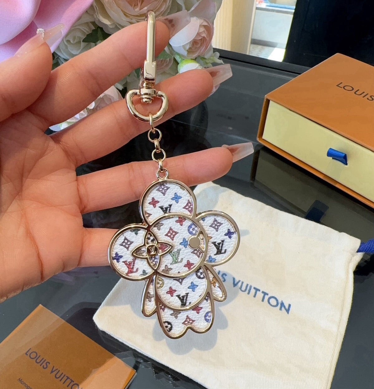 LOUIS VUITTON Bag Charm Keychain