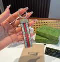 GUCCI Canvas Metal Bag Charm Keychain