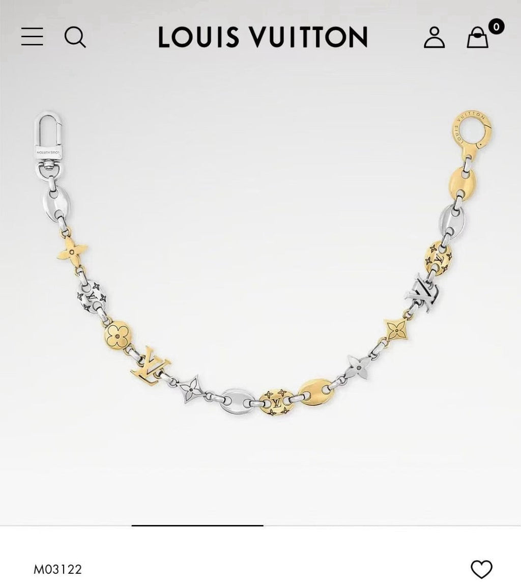 LOUIS VUITTON Metal Bag Charm Keychain