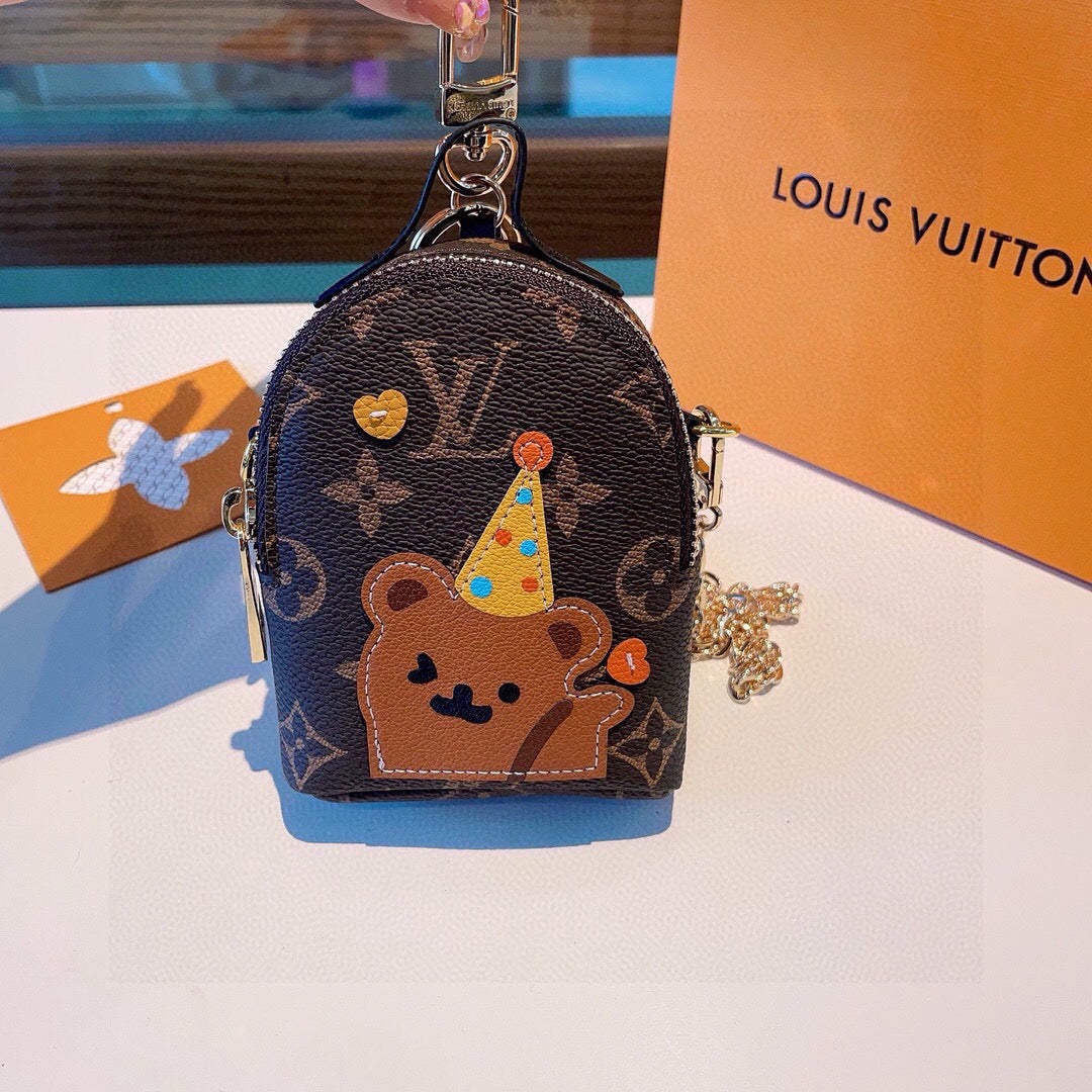 LOUIS VUITTON Metal Logo Mini Bag Bag Charm