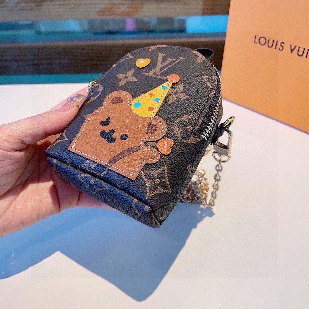LOUIS VUITTON Metal Logo Mini Bag Bag Charm