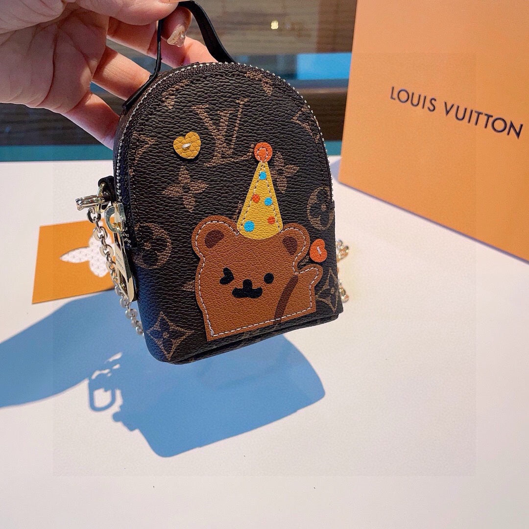 LOUIS VUITTON Metal Logo Mini Bag Bag Charm