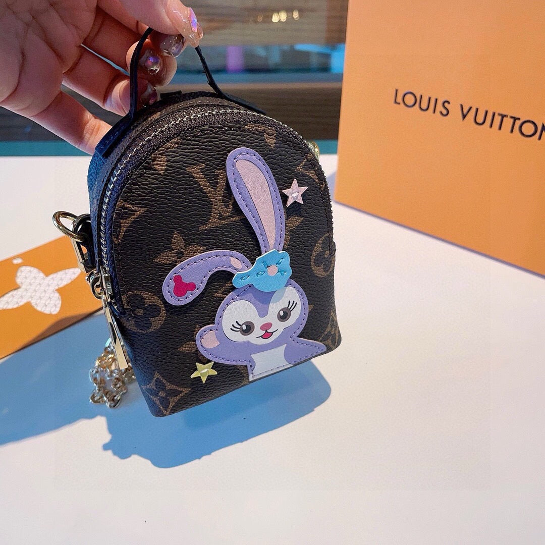 LOUIS VUITTON Metal Logo Mini Bag Bag Charm