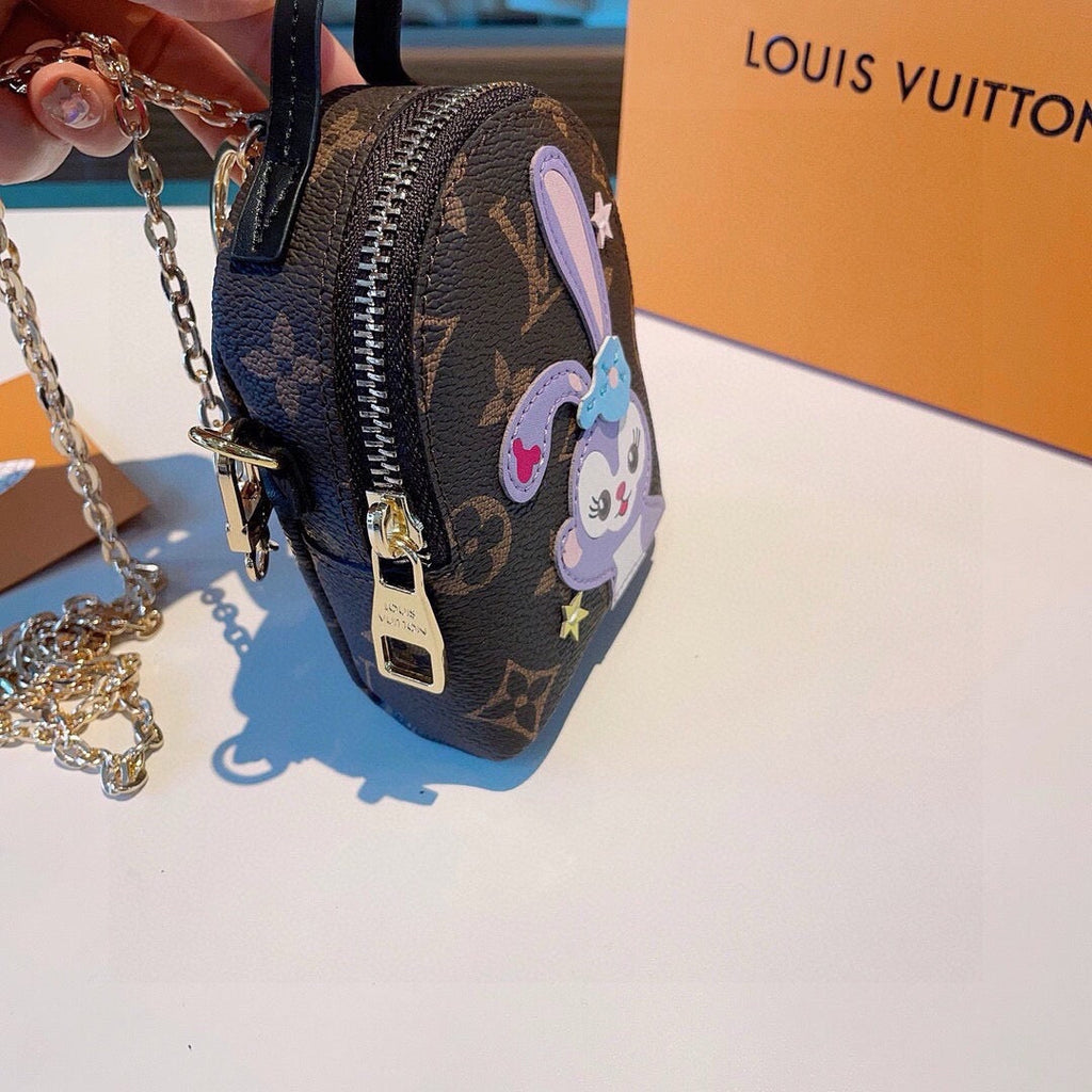 LOUIS VUITTON Metal Logo Mini Bag Bag Charm