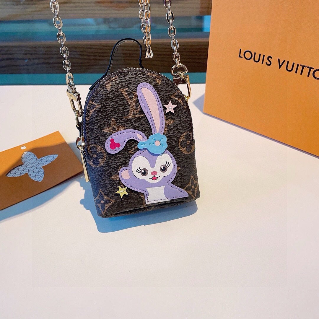 LOUIS VUITTON Metal Logo Mini Bag Bag Charm