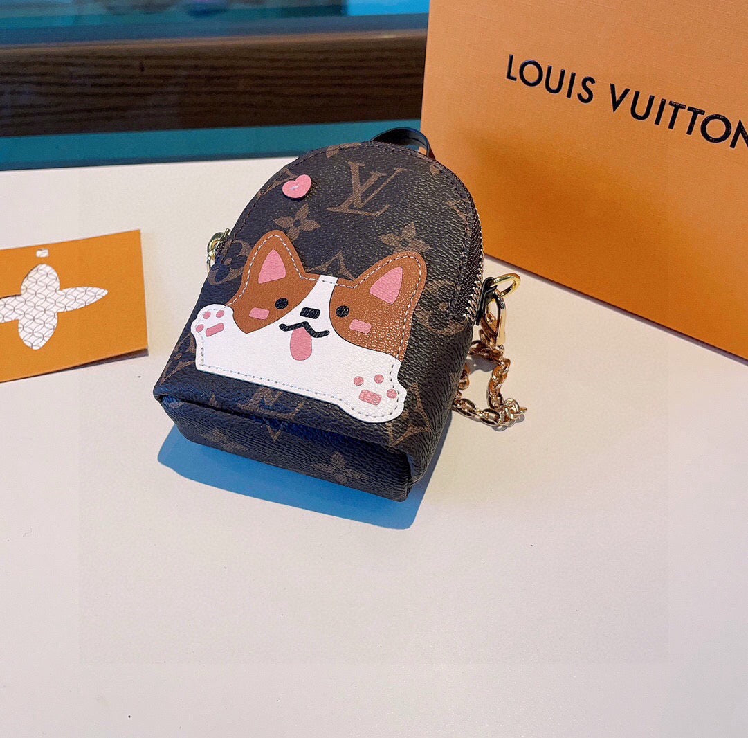 LOUIS VUITTON Metal Logo Mini Bag Bag Charm