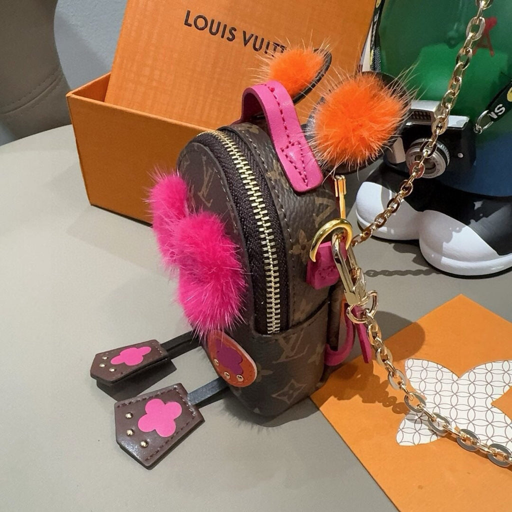 LOUIS VUITTON Logo Mini Bag Bag Charm