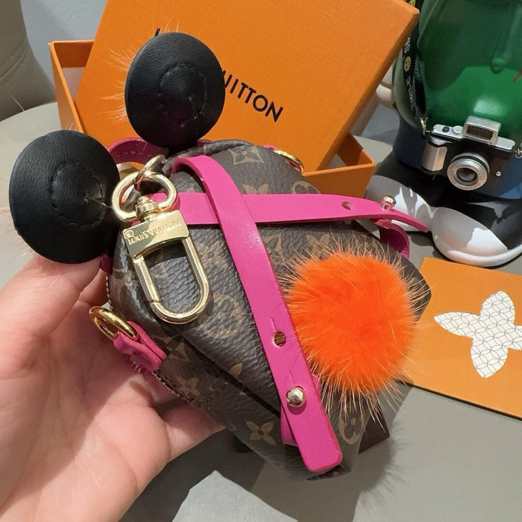 LOUIS VUITTON Logo Mini Bag Bag Charm