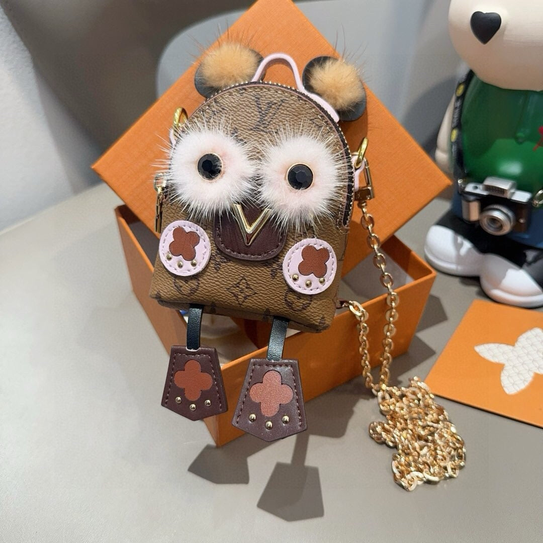 LOUIS VUITTON Logo Mini Bag Bag Charm