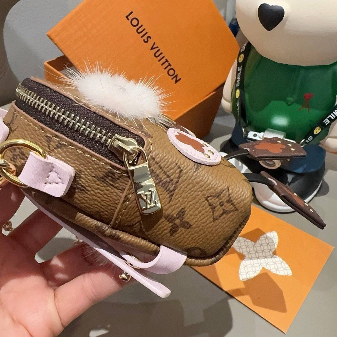 LOUIS VUITTON Logo Mini Bag Bag Charm