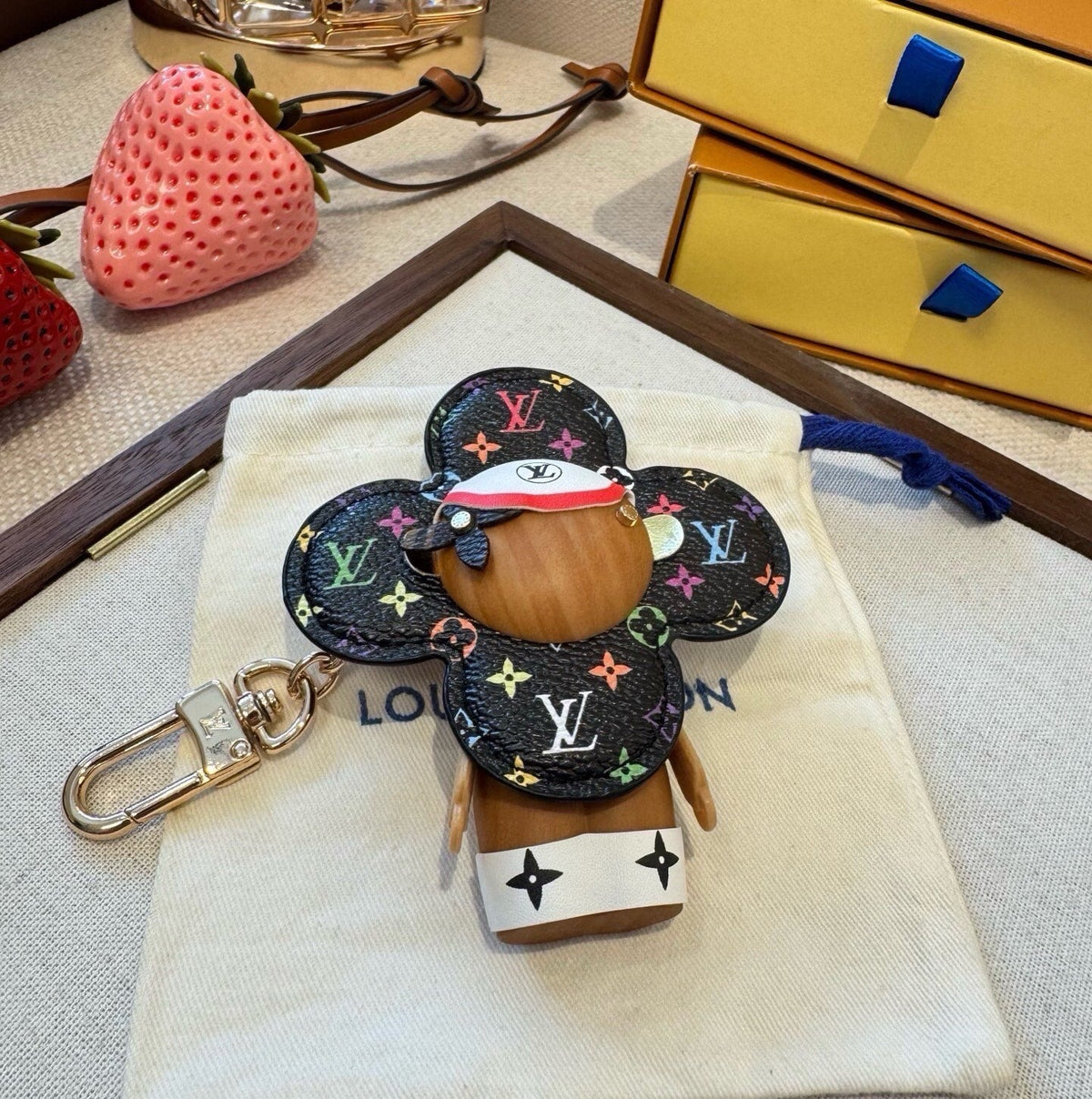 LOUIS VUITTON Bag Charm Keychain