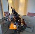 LOUIS VUITTON Metal Logo Keychain