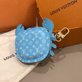 LOUIS VUITTON Canvas Logo Bag Charm Keychain