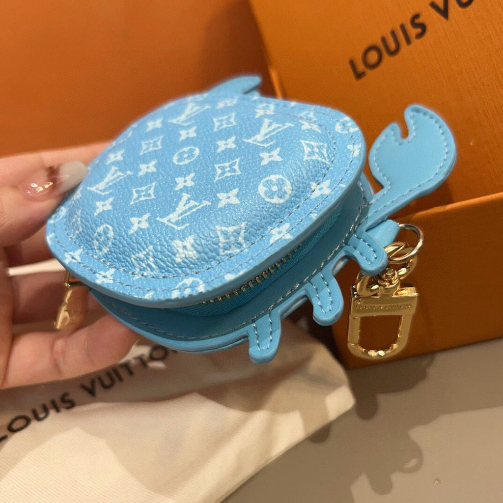 LOUIS VUITTON Canvas Logo Bag Charm Keychain