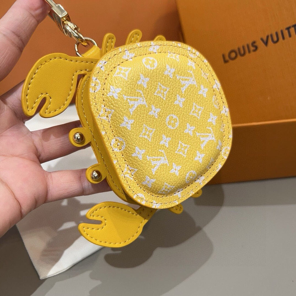 LOUIS VUITTON Canvas Logo Bag Charm Keychain