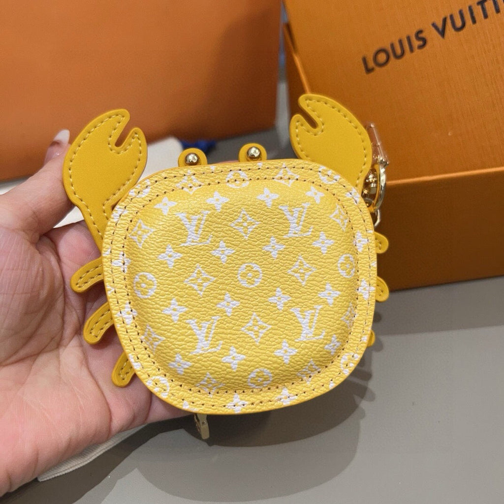 LOUIS VUITTON Canvas Logo Bag Charm Keychain