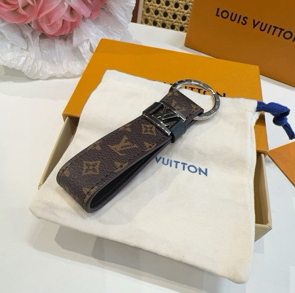 LOUIS VUITTON Logo Bag Charm Keychain