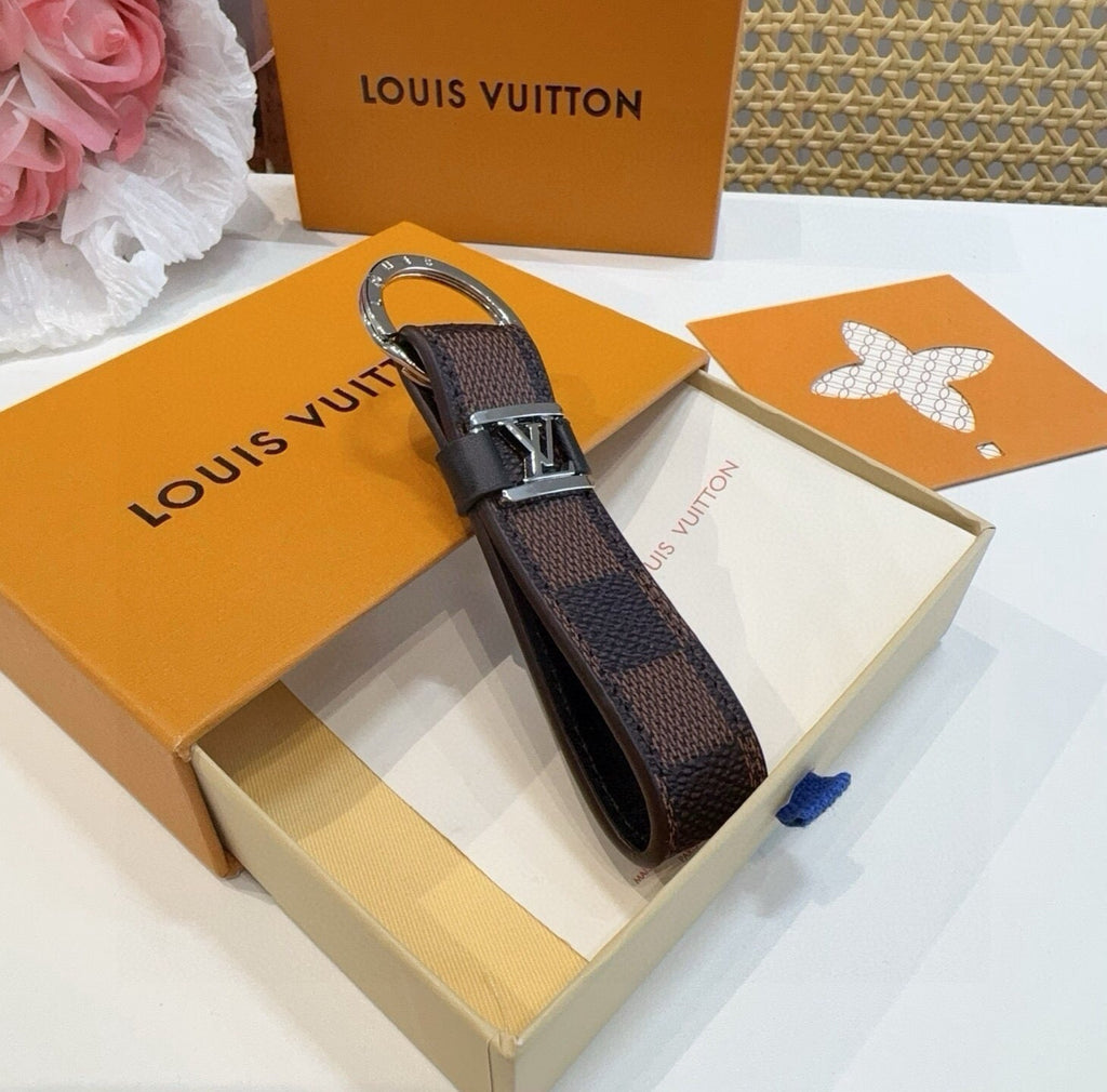 LOUIS VUITTON Logo Bag Charm Keychain