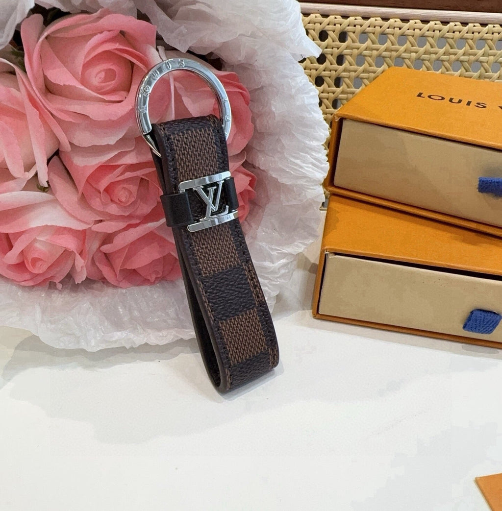 LOUIS VUITTON Logo Bag Charm Keychain