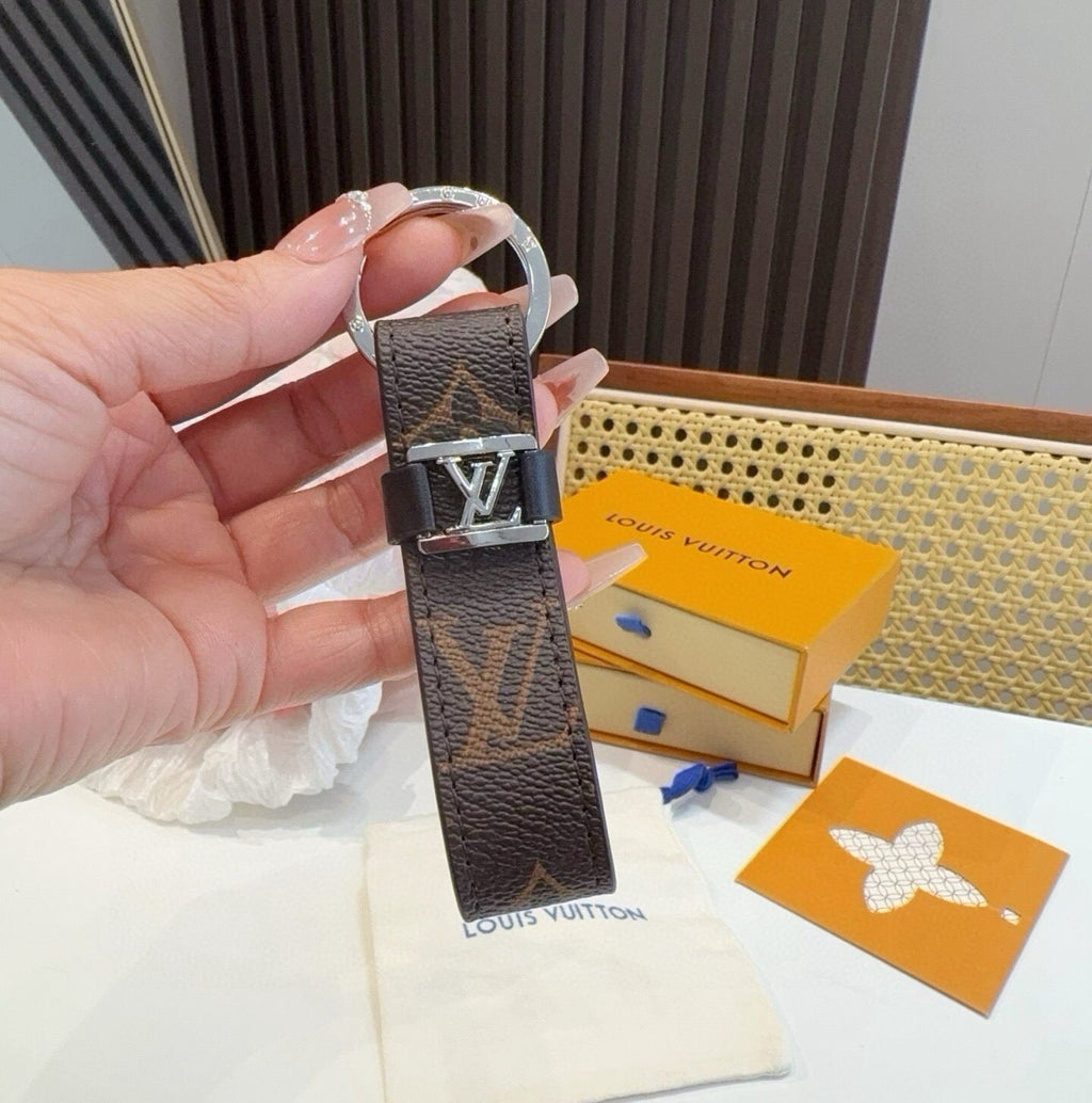 LOUIS VUITTON Logo Bag Charm Keychain