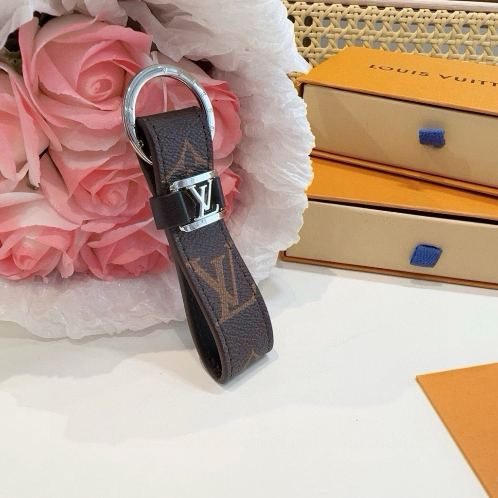 LOUIS VUITTON Logo Bag Charm Keychain