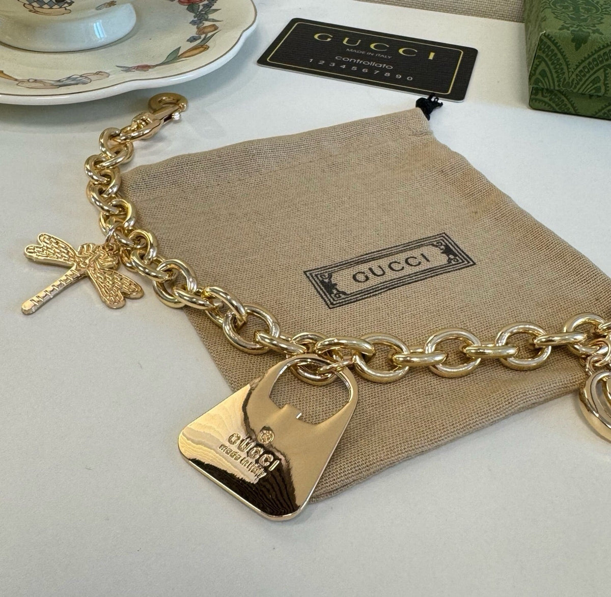 GUCCI Bag Charm Keychain