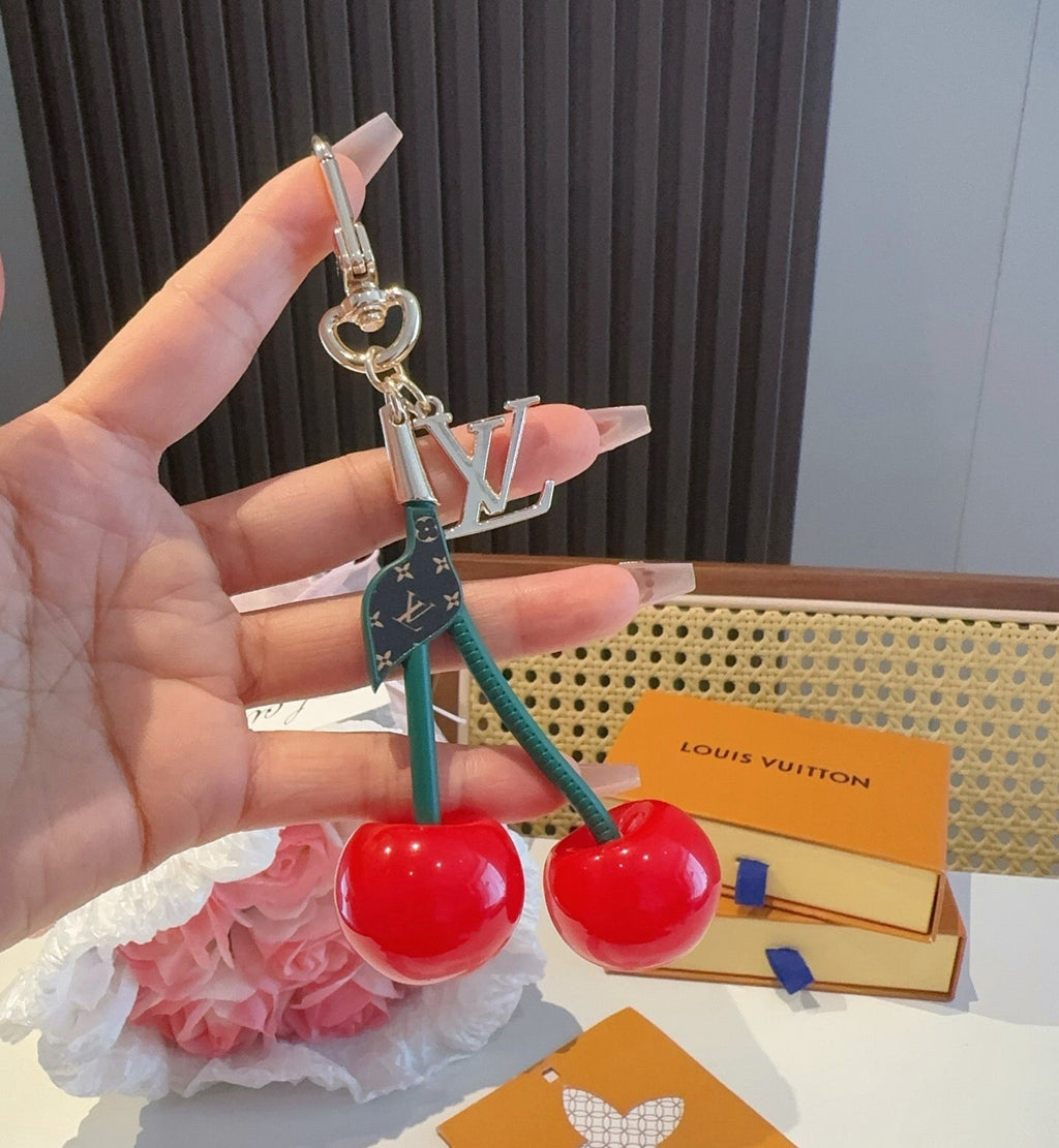 LOUIS VUITTON M02476 Metal Logo Bag Charm Keychain