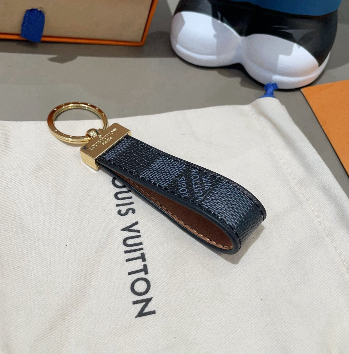 LOUIS VUITTON Canvas Keychain