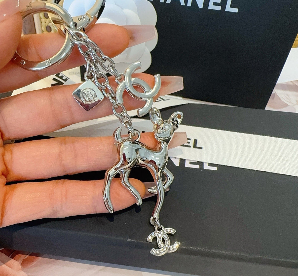 CHANEL Bag Charm Keychain