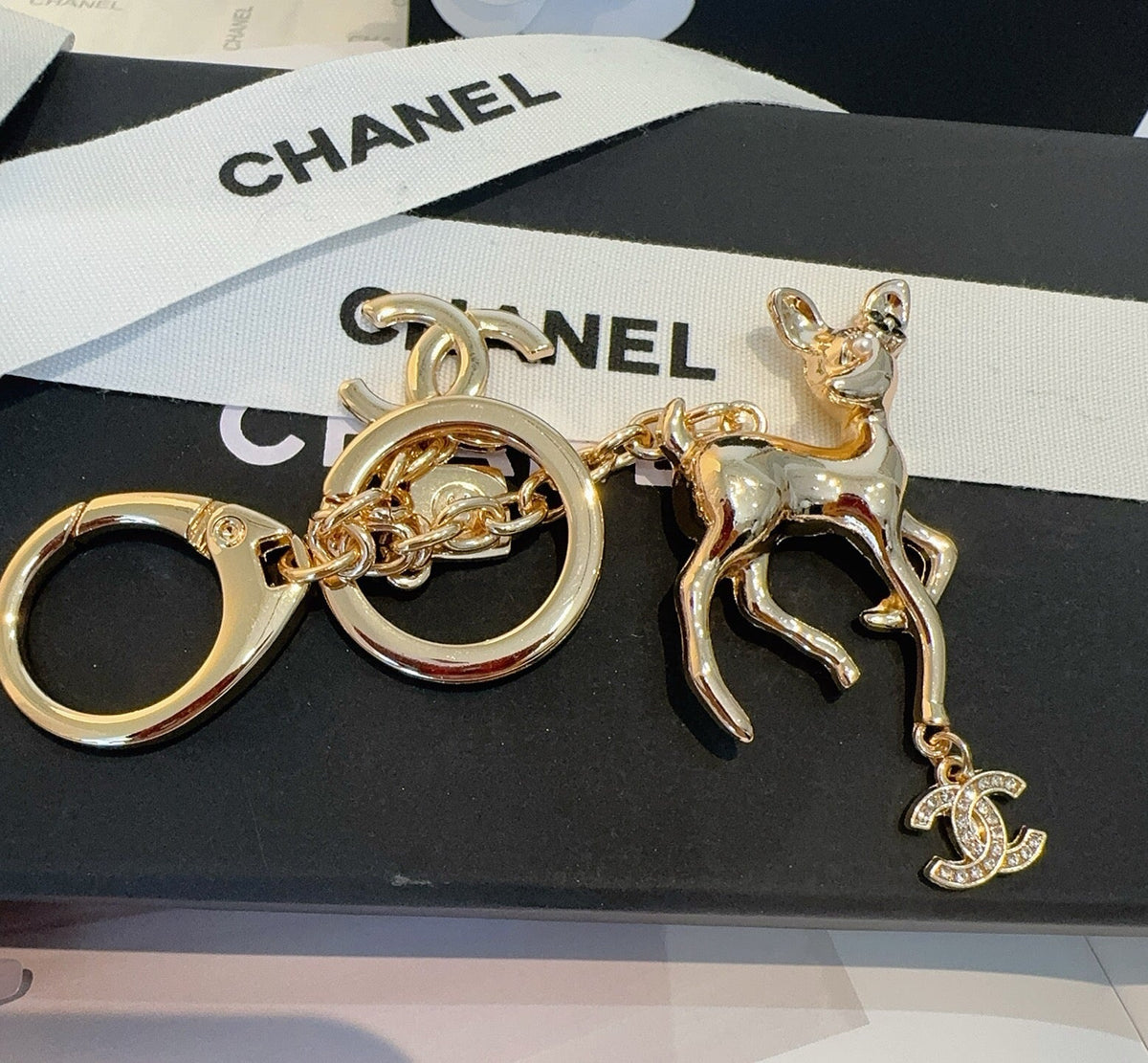 CHANEL Bag Charm Keychain