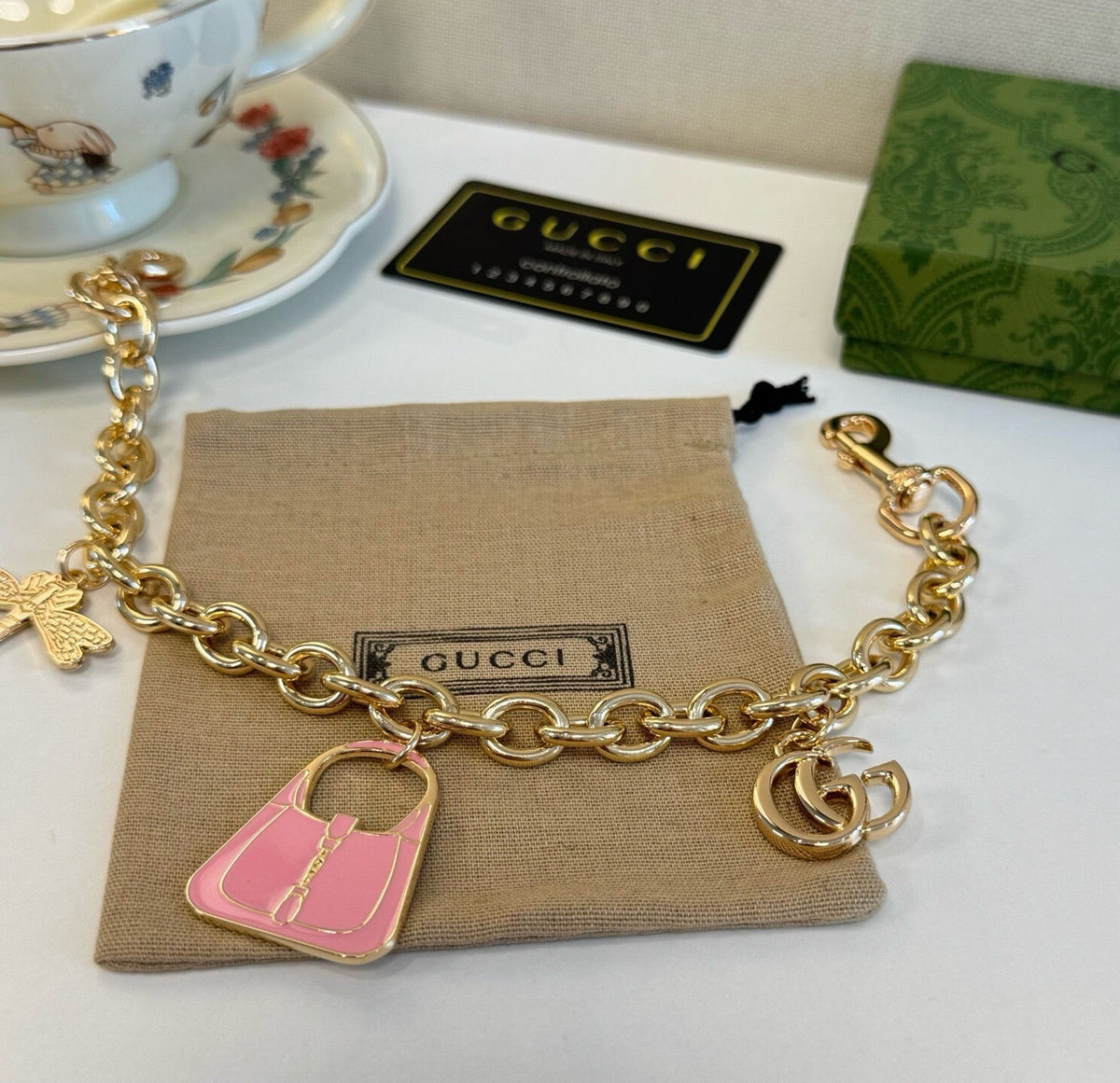 GUCCI Bag Charm Keychain