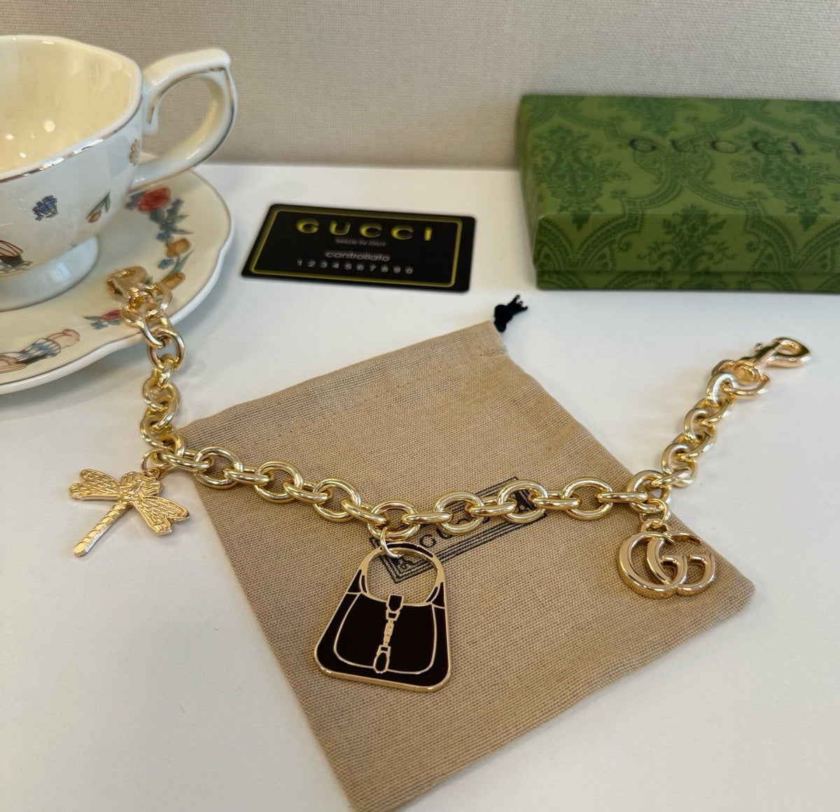 GUCCI Bag Charm Keychain