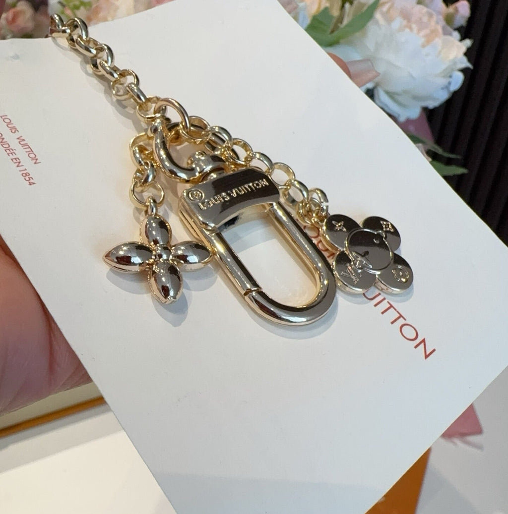 LOUIS VUITTON Brass Panda Bag Charm Keychain