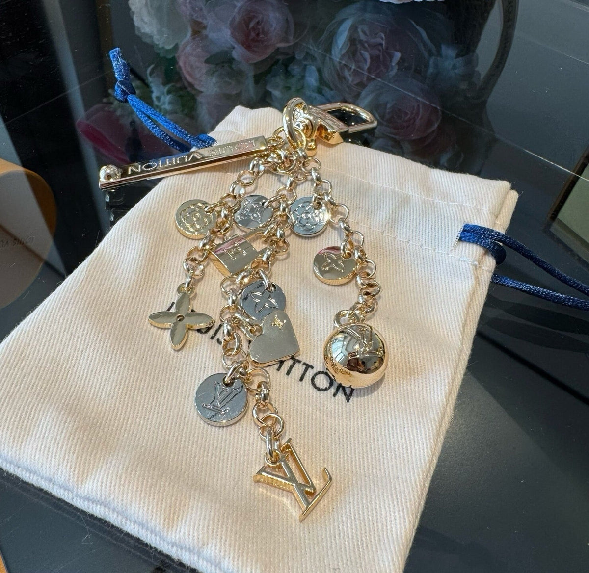 LOUIS VUITTON Bag Charm Keychain